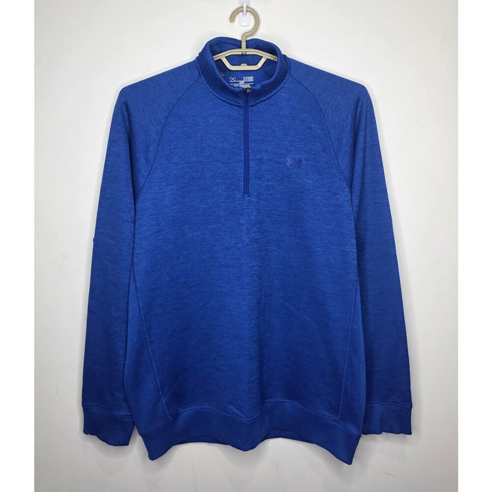 Under Armour Storm blue 1/4 quarter zip long sleeve pullover shirt jacket - XL